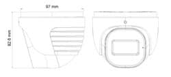 מצלמת צבע לילה כיפה 2 מגה פיקסל Provision DL-320IPSR-36
