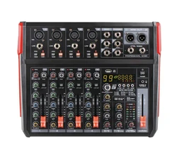 מיקסר 8 ערוצים עם 99 אפקטים BT דגם Karsect KG-FM08
