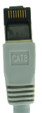 מגשר RJ-45 CAT8 מסוכך LSZH 2 מטר