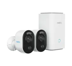 ערכת 2 מצלמות אלחוטיות באיכות 4K צבע בלילה ומערכת הקלטה Reolink Home Hub + Argus 3 Ultra