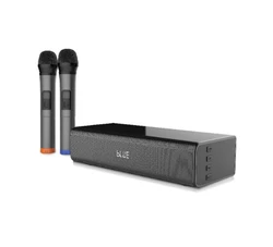 מקרן קול קריוקי עם 2 מיקרופונים אלחוטיים SingBar 45 pure acoustics